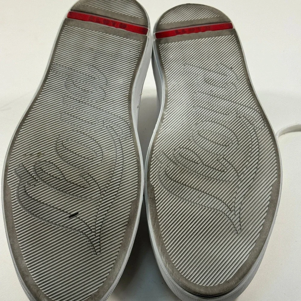 LLOYD Gemo White Leather Low Top Sneakers Men's Size 8.5 Germany‎ Casual Shoes